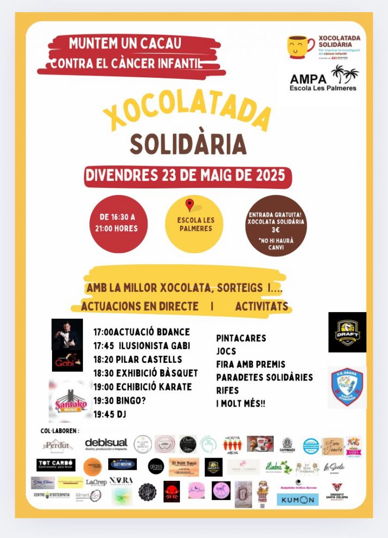 Xocolatada Solidària a Les Palmeres